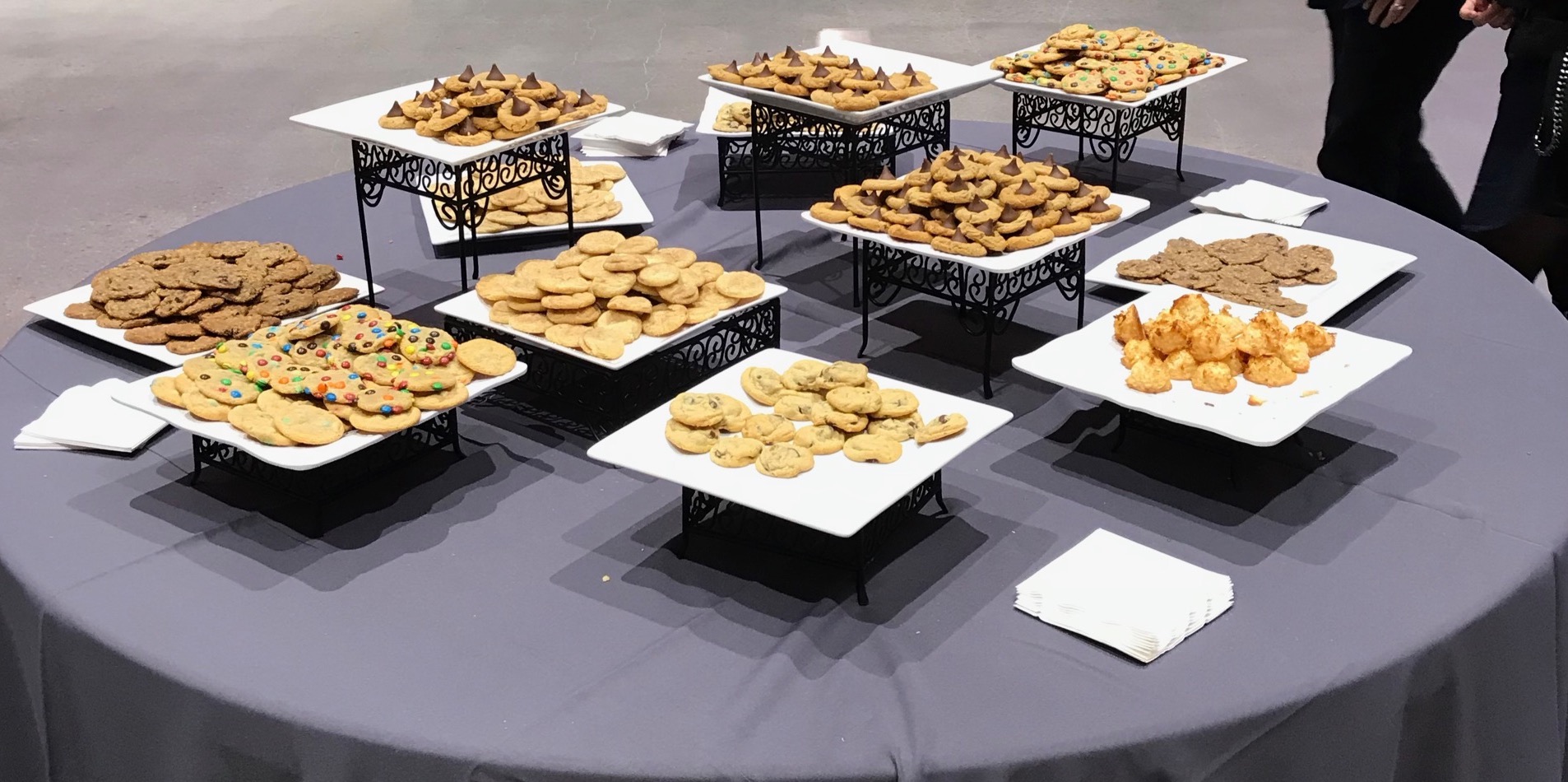 Cookies served at a reception we attended